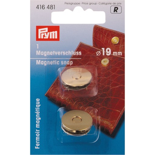 CIERRE PRYM MAGNETICO SIN COSTURA 19MM X1 DORADO - Image 2
